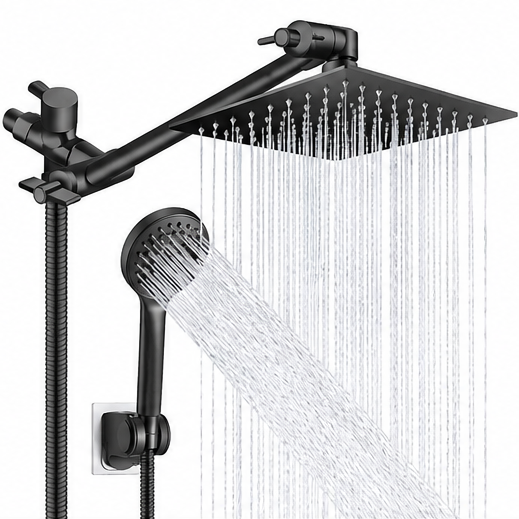 Spa Shower Head Black